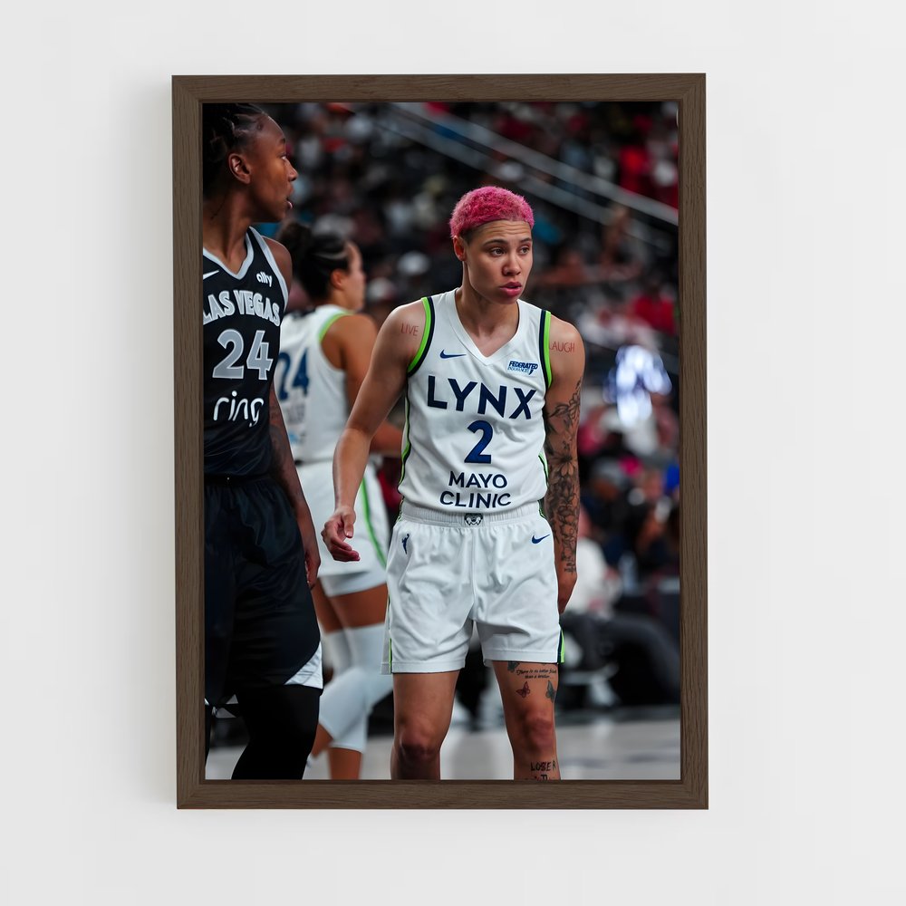 Poster Lynx Écarlate – affiche Basketball (vue 5)